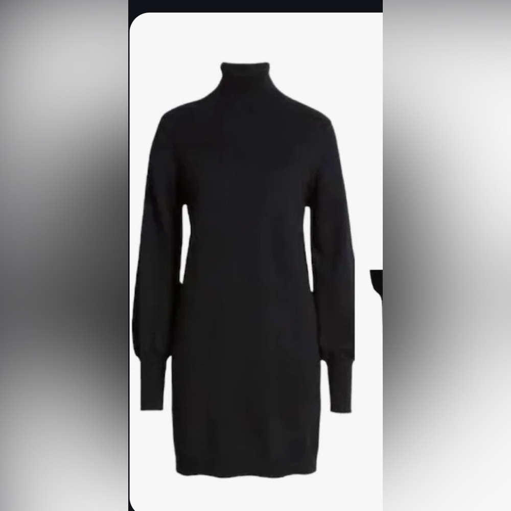 Elegant Black Long Sleeve Dress